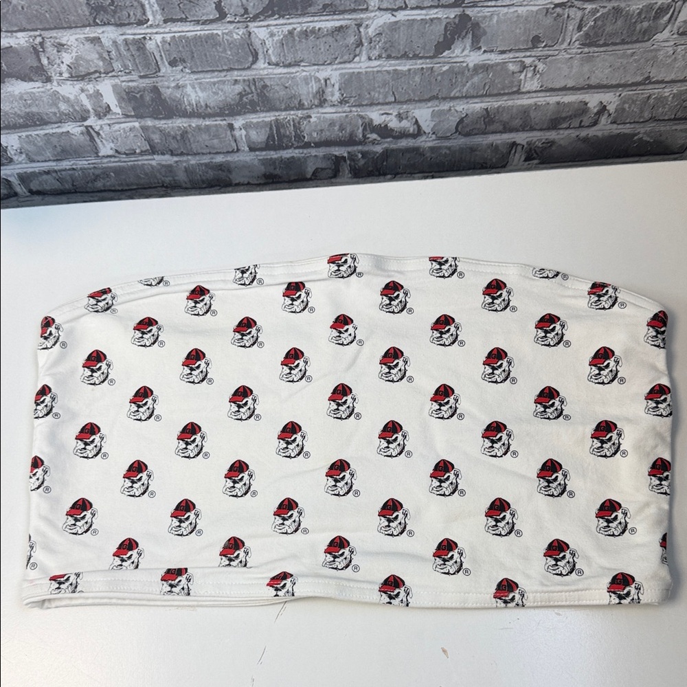 Georgia Bulldogs White Tube Top